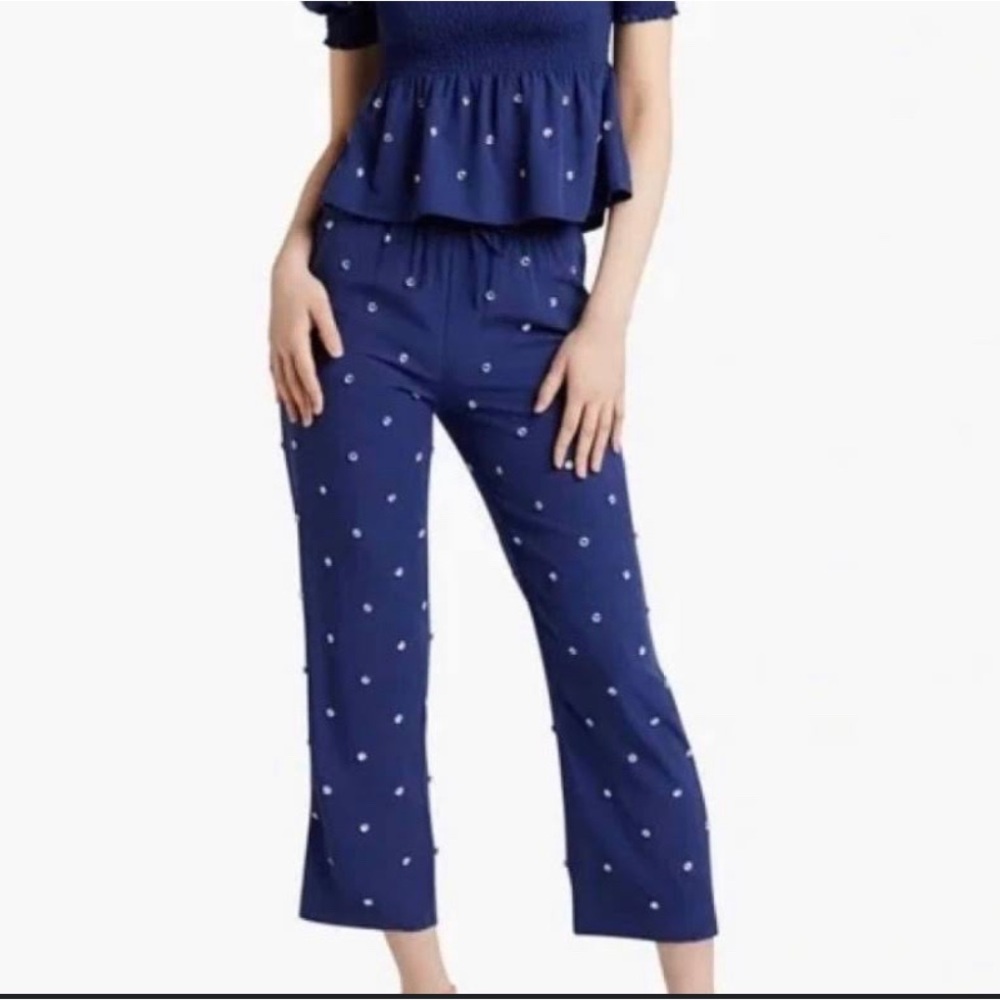 Hill House Blue Bedazzled Dress Pants
